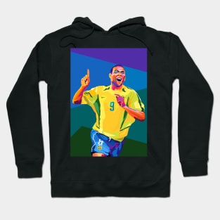 Ronaldo Nazario Wpap Pop Art Hoodie